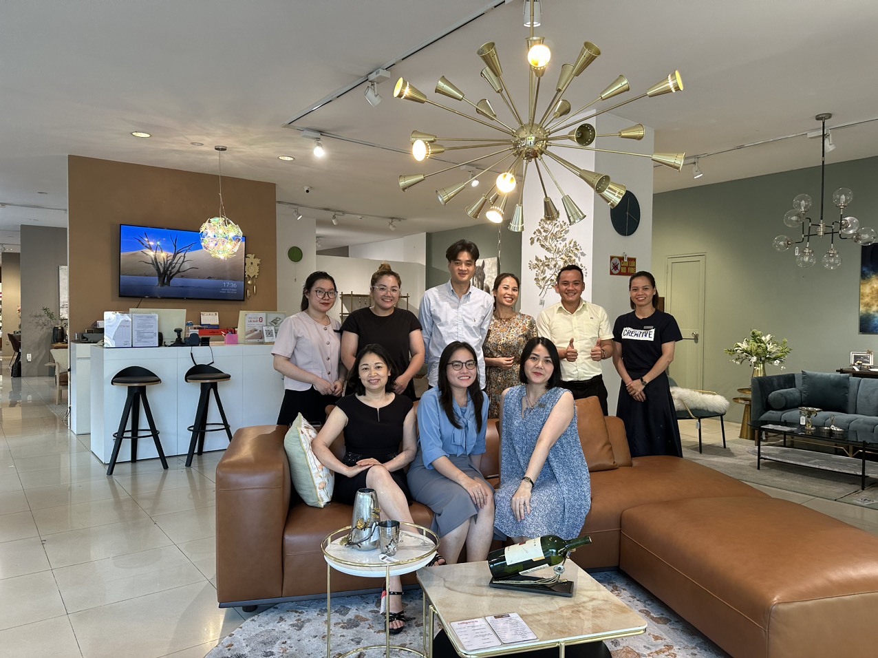 (English) Asahi Furniture training for Nhà Xinh Hà Nội Team about high-end sofa Limited Dura