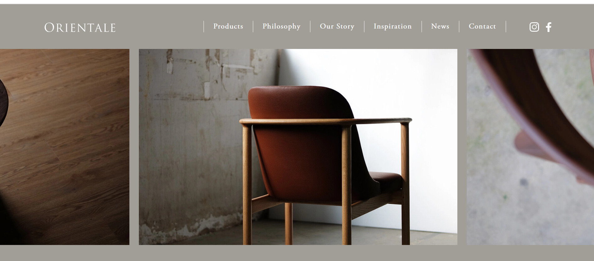 A website of ORIENTALE  https://orientale-design.com/
